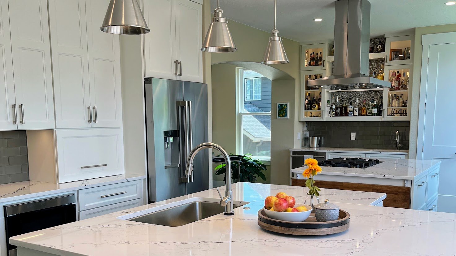 Remodeled kitchen in Littleton by Grimes Home Concepts