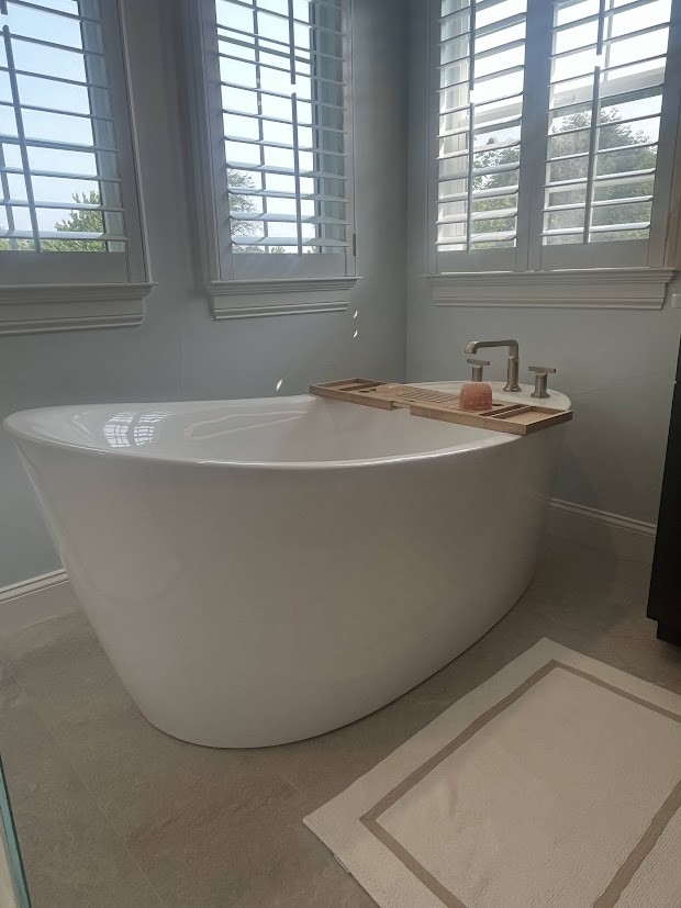 after denver bathroom remodel frameless glass shower and freestanding tub