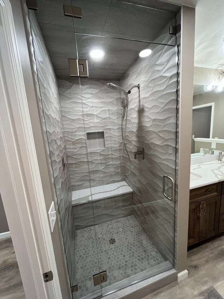 Bathroom-shower-grey-texture-wall-Littleton-Colorado2