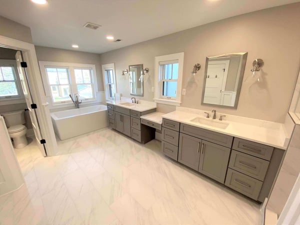 Big-elegant-bathroom-grey-cabinets-white-floor-Littleton-Colorado2