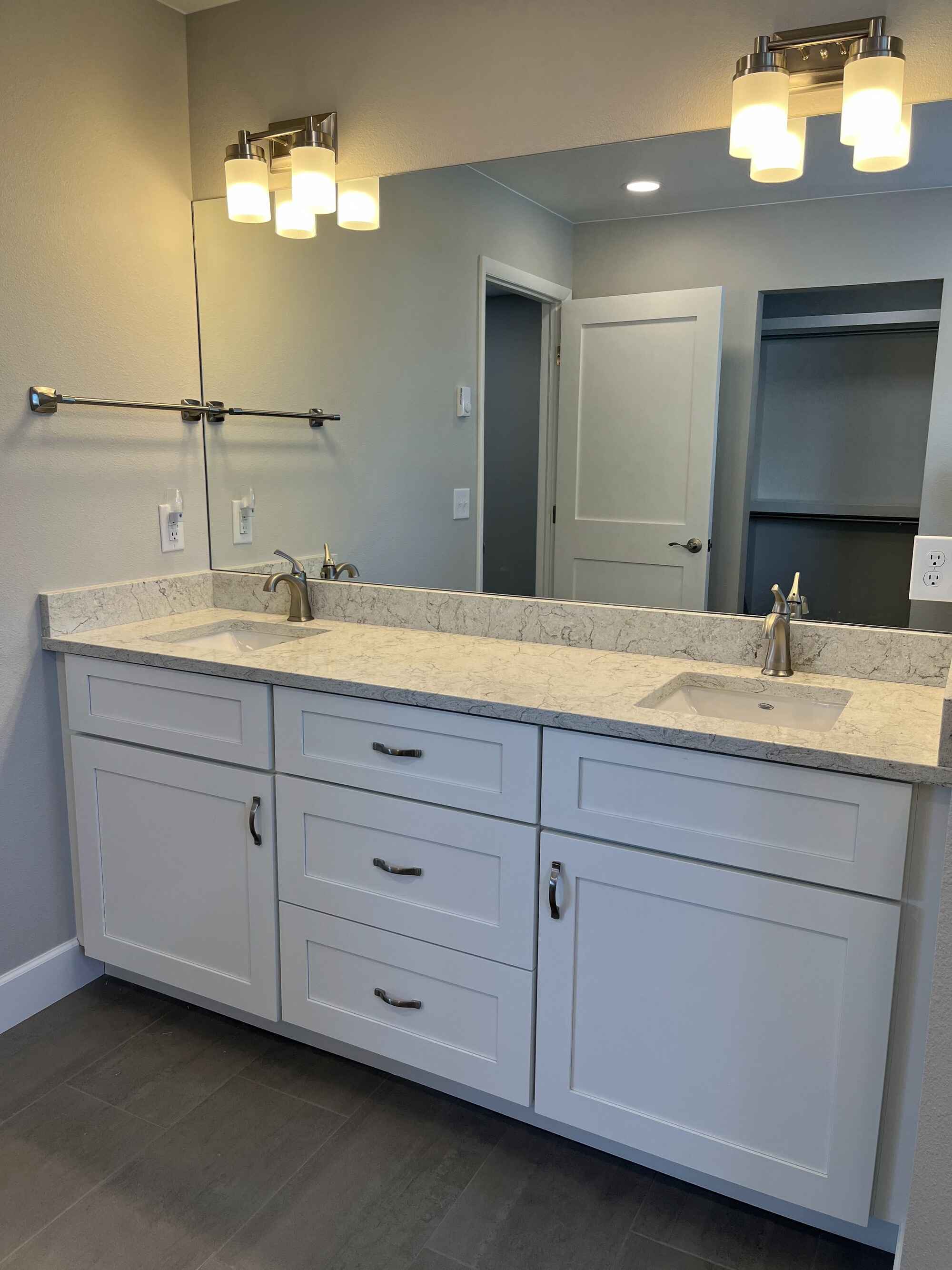 Custom-bright-bathroom-white-cabinets-gray-tile-Littleton-Colorado6 by Grimes Home Concepts